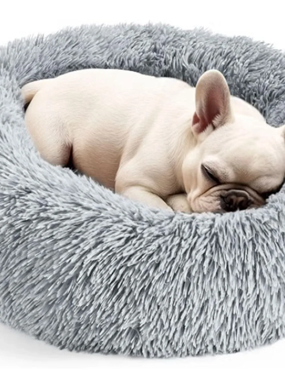 Plush Pet Bed - Gray
